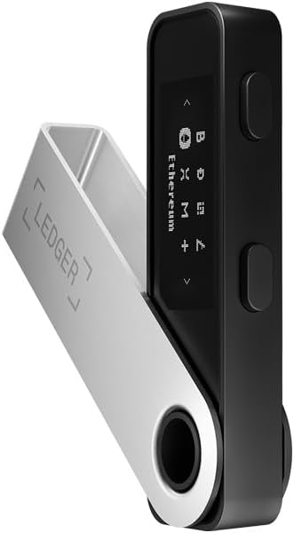 Ledger Nano S Plus Crypto Hardware Wallet (Matte Black) - Safeguard your crypto, NFTs and tokens (For Desktop and Android only)