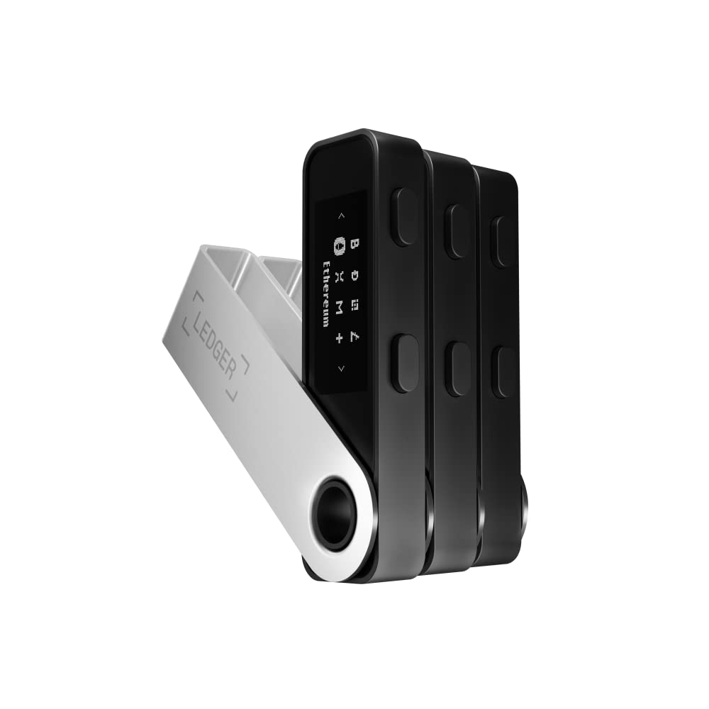 Ledger Nano S Plus Crypto Hardware Wallet (Matte Black) - Safeguard your crypto, NFTs and tokens (For Desktop and Android only)