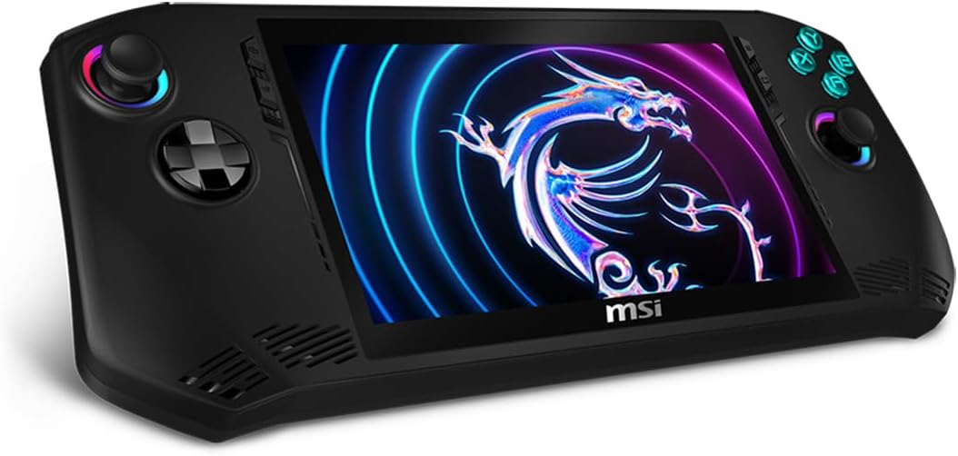 MSI Claw PC Gaming Handheld: Intel Ultra 7-155H, 7" FHD 120Hz Display, 16GB LPDDR5, 512GB NVMe SSD, MicroSD Card Reader, Thunderbolt 4, Win 11 Home: Black A1M-051US