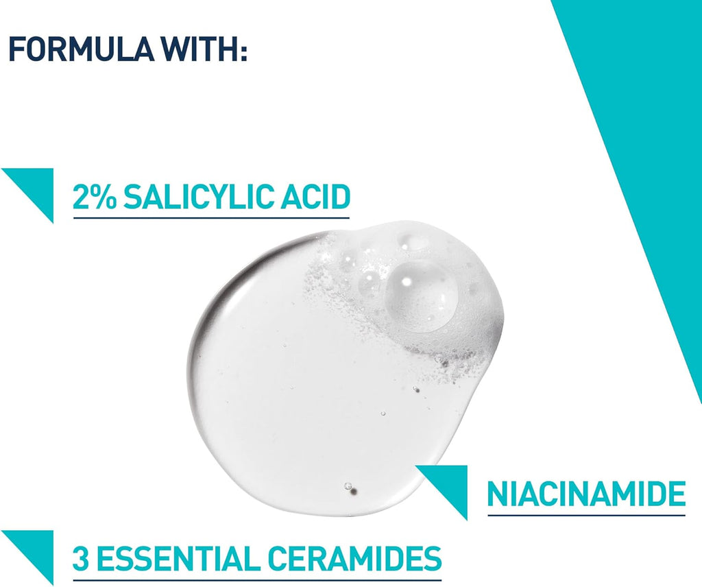 CeraVe Blemish Control Cleanser Face Wash For Acne & Blemish Prone Skin with 2% Salicylic Acid, Niacinamide and Ceramides 236 ML
