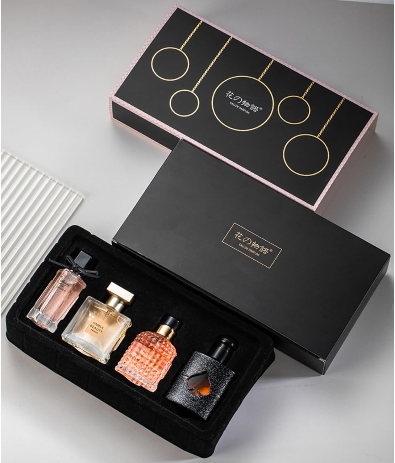 Perfume Gift Set For Women, 4 Pcs Perfume Set Valentine Gift for Her, Long-Lasting Fresh Floral Aromatic Fragrance, Ladies Perfume Set For Dating, Birthday, Gift To Girlfriend, Eau de Parfum For Women