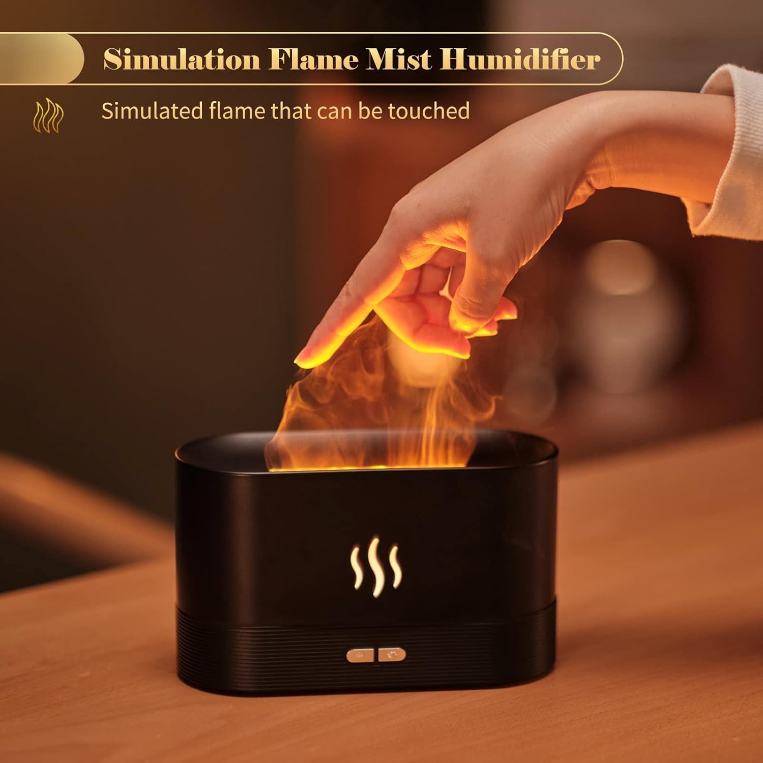 Eacam Simulation Flame Mist Humidifier
