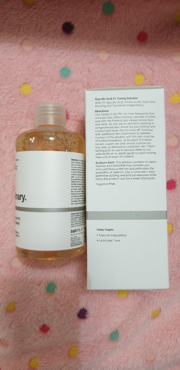 The Ordinary Cloud.Sales Cosmetics Original 100% Toning Solution | 240ml | Glycolic Acid Exfoliating Tonic | by Cloud.Sales Cosmetics