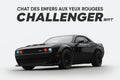 Modèle de Voiture Dodge Challenger SRT Hellcat – Échelle 1:24