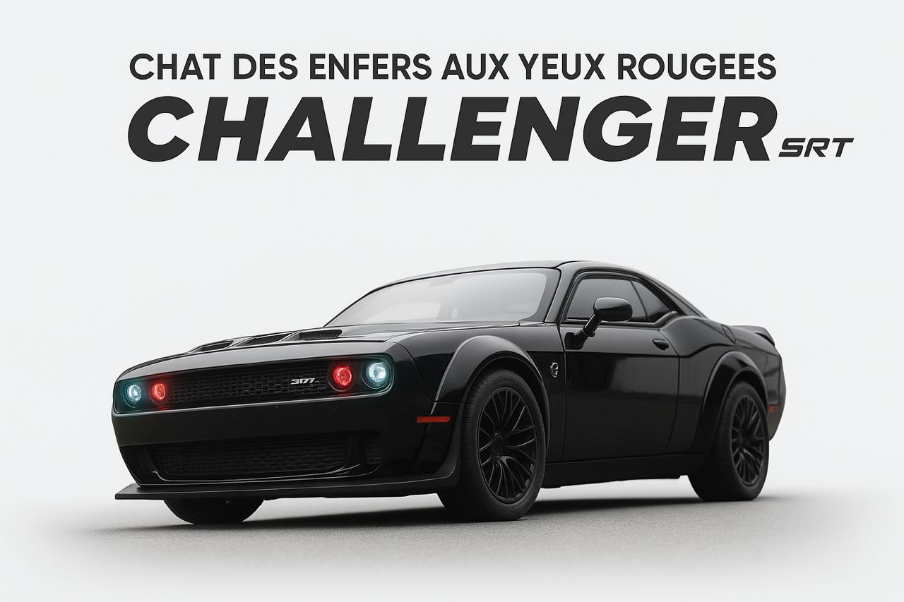 Modèle de Voiture Dodge Challenger SRT Hellcat – Échelle 1:24