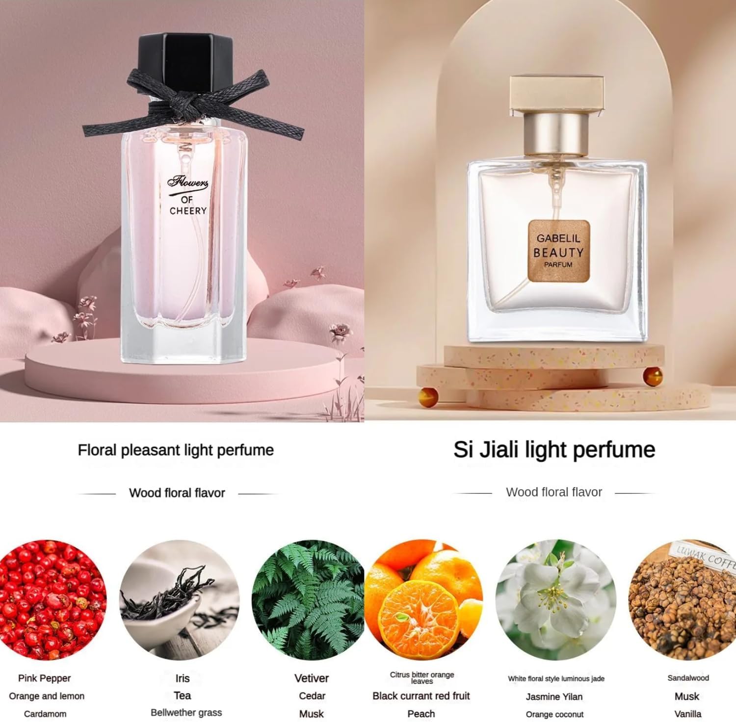 Perfume Gift Set For Women, 4 Pcs Perfume Set Valentine Gift for Her, Long-Lasting Fresh Floral Aromatic Fragrance, Ladies Perfume Set For Dating, Birthday, Gift To Girlfriend, Eau de Parfum For Women
