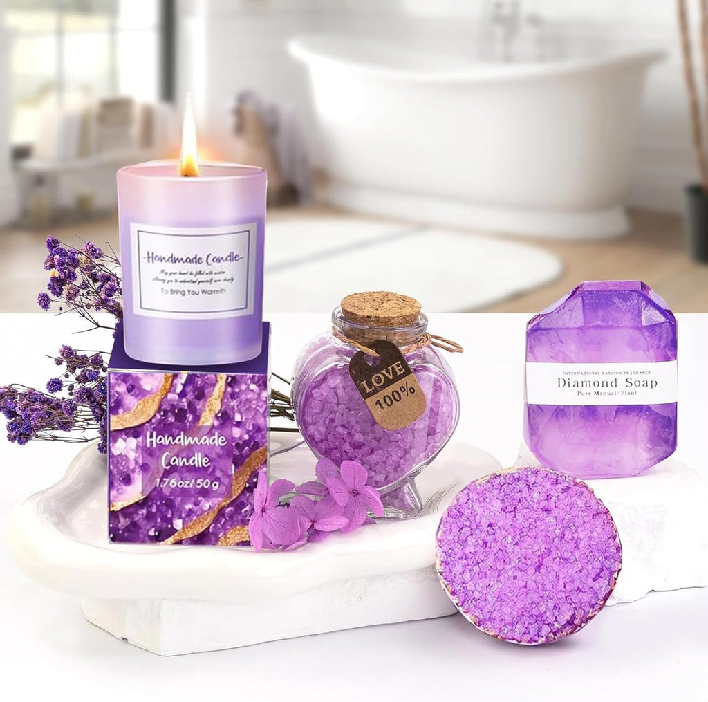 Birthday Gifts for Women,Happy Birthday Spa Gift Basket,Bath Relaxing Spa Gifts Basket for Her with Box,Festival Gift Baskets Sets for Mom,Sister,Best Friend,Wife,Daughter,Girlfriend