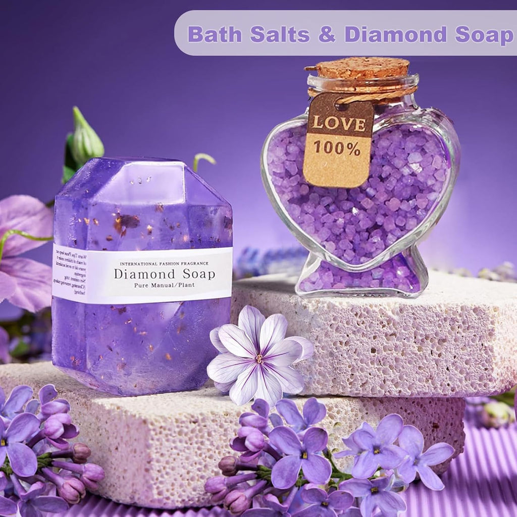 Birthday Gifts for Women,Happy Birthday Spa Gift Basket,Bath Relaxing Spa Gifts Basket for Her with Box,Festival Gift Baskets Sets for Mom,Sister,Best Friend,Wife,Daughter,Girlfriend