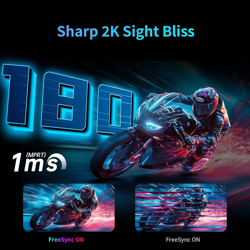 KTC 27 inch 180Hz Curved WQHD Gaming Monitor, 2K(2560x1440P),144Hz Monitor, 1500R HVA Display, FreeSync Premium, HDR, 120% sRGB, DisplayPort/HDMI/USB Vesa,Computer Monitor for Gamers