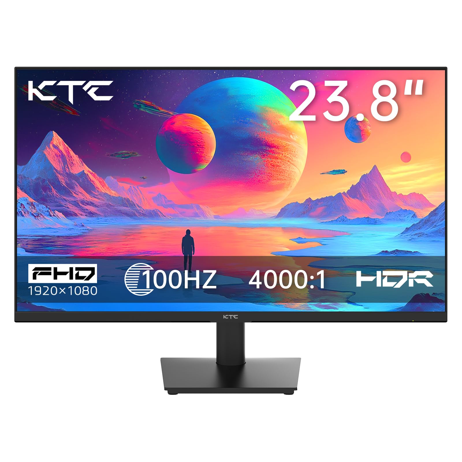 KTC 27 inch 180Hz Curved WQHD Gaming Monitor, 2K(2560x1440P),144Hz Monitor, 1500R HVA Display, FreeSync Premium, HDR, 120% sRGB, DisplayPort/HDMI/USB Vesa,Computer Monitor for Gamers