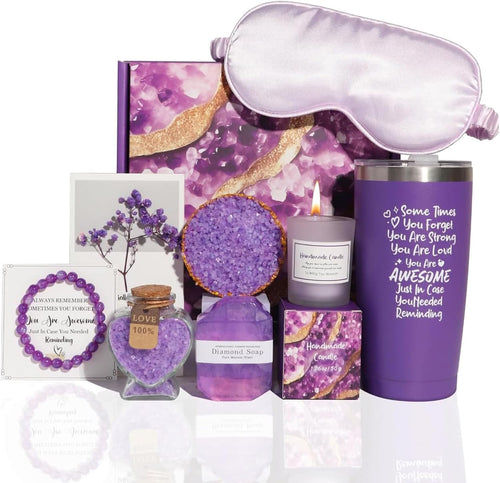 Birthday Gifts for Women,Happy Birthday Spa Gift Basket,Bath Relaxing Spa Gifts Basket for Her with Box,Festival Gift Baskets Sets for Mom,Sister,Best Friend,Wife,Daughter,Girlfriend