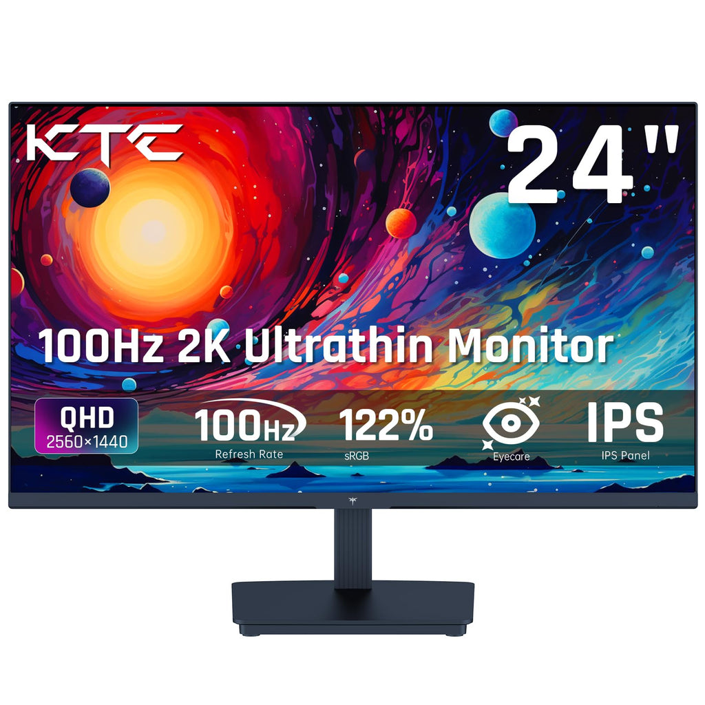 KTC 27 inch 180Hz Curved WQHD Gaming Monitor, 2K(2560x1440P),144Hz Monitor, 1500R HVA Display, FreeSync Premium, HDR, 120% sRGB, DisplayPort/HDMI/USB Vesa,Computer Monitor for Gamers