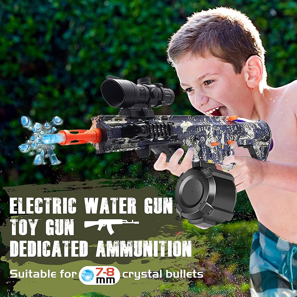 Toy Gun Blasters with 20000 Bullets, Long Range Shooting, with Attachments, 2 Mode Splatter Blaster for Outdoor Activities and Shooting Team Game (M4A1Black B)