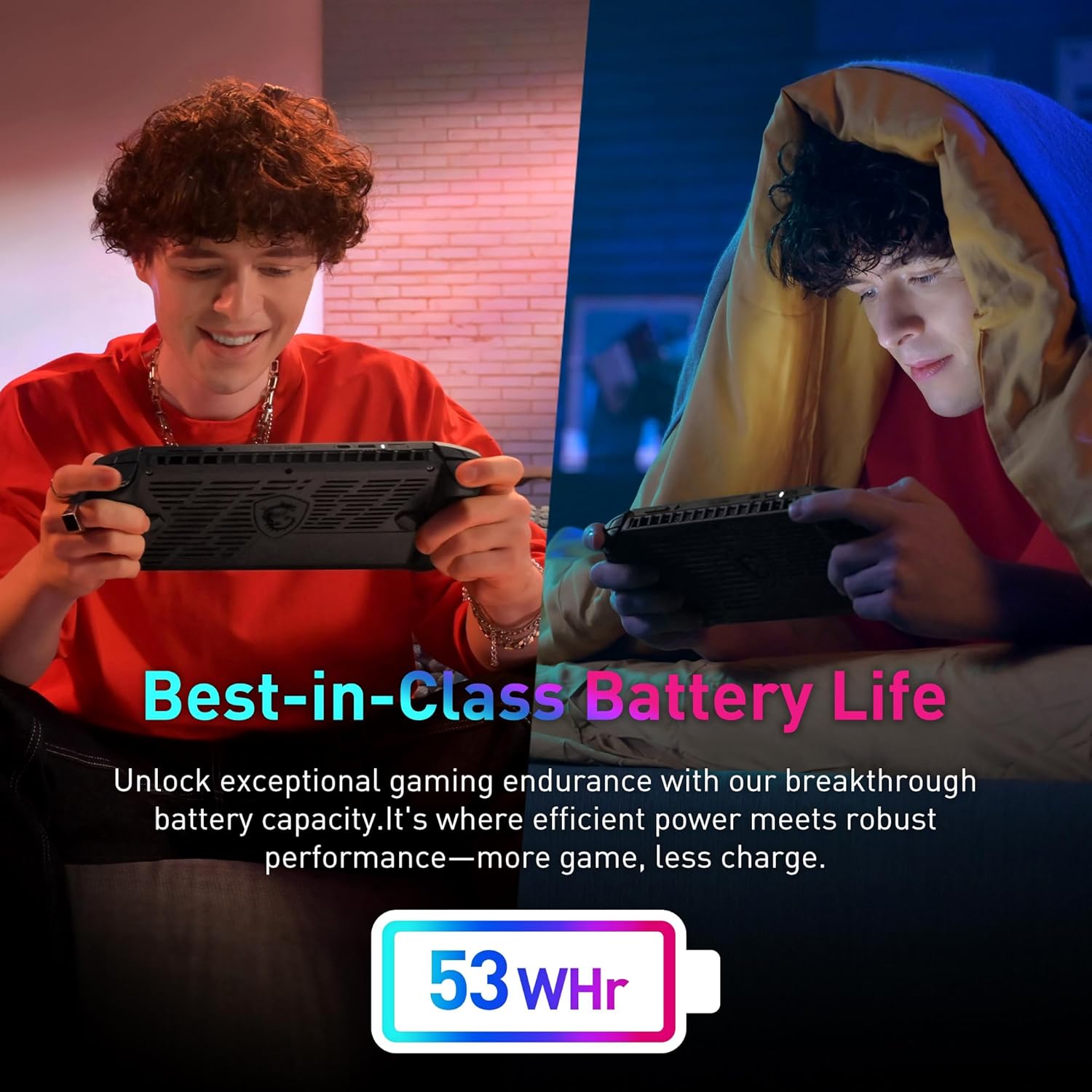 MSI Claw PC Gaming Handheld: Intel Ultra 7-155H, 7" FHD 120Hz Display, 16GB LPDDR5, 512GB NVMe SSD, MicroSD Card Reader, Thunderbolt 4, Win 11 Home: Black A1M-051US