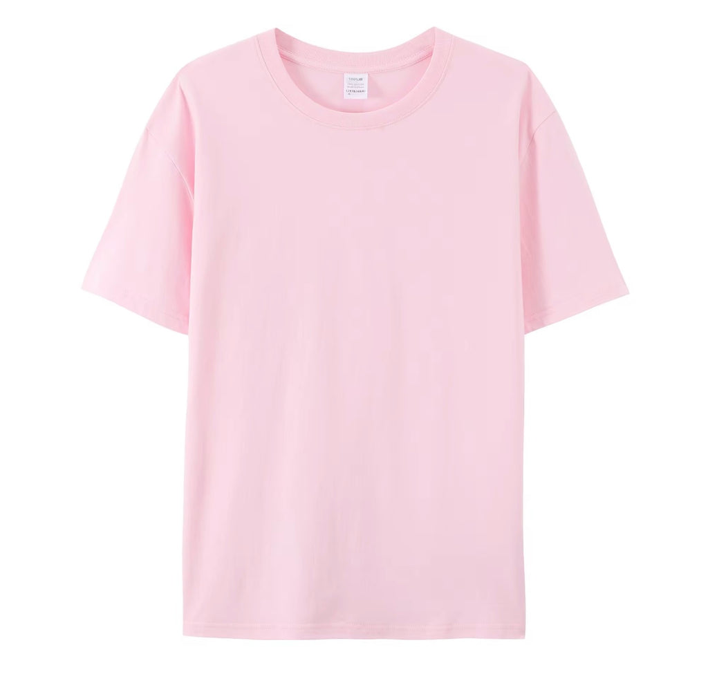 T-shirt vierge manches courtes  100 % coton