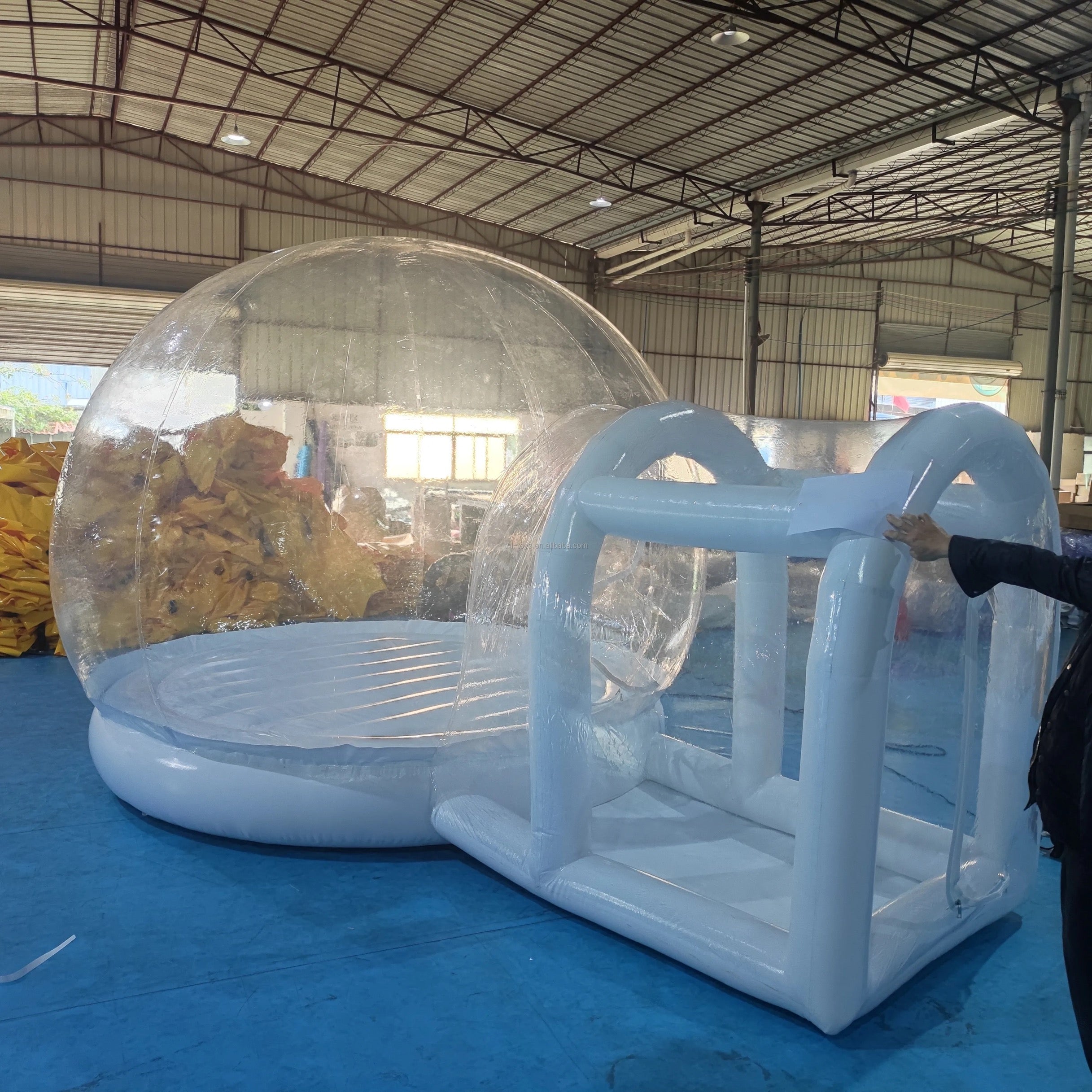 Dôme de bulle PVC gonflable.