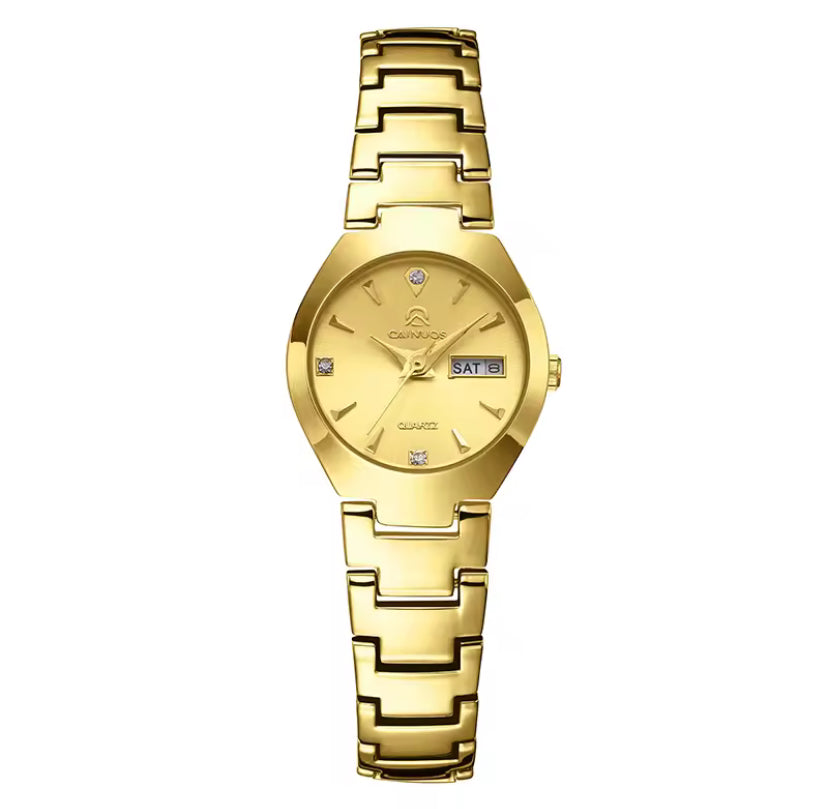Montre Femme Élégance Dorée – Bracelet Métallique