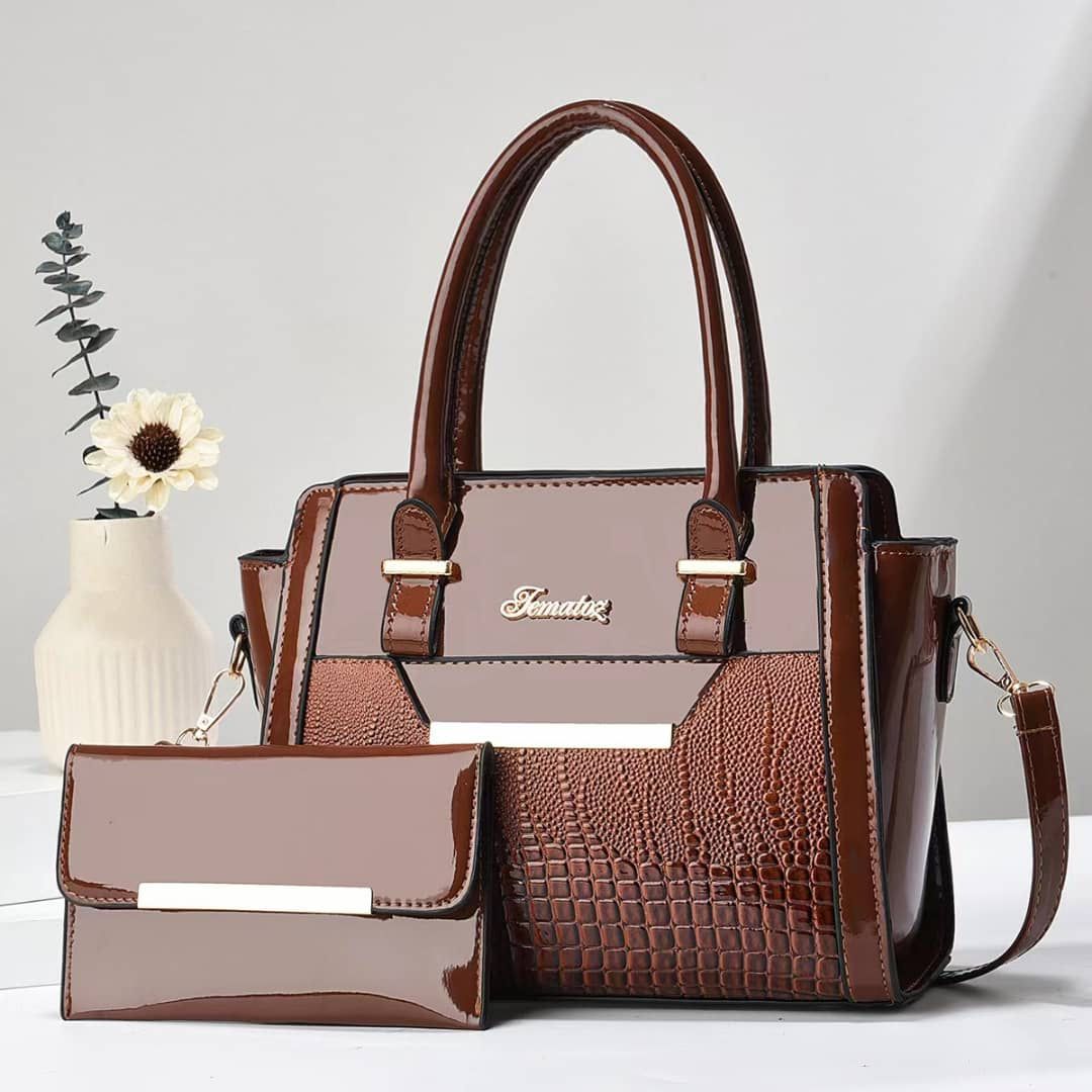 Ensemble sac à main + portefeuille