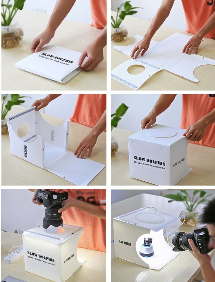 Mini Studio Photo LED Portable PULUZ – Boîte à Lumière 24cm avec 6 Fonds de Couleur