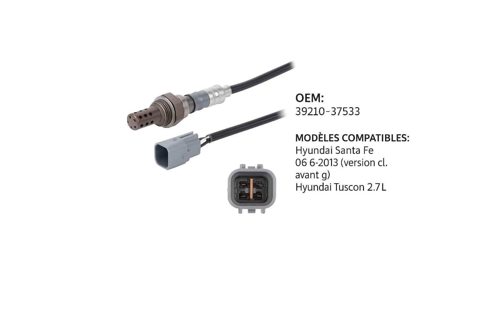Capteur d'oxygène référence OEM: 39210-37533