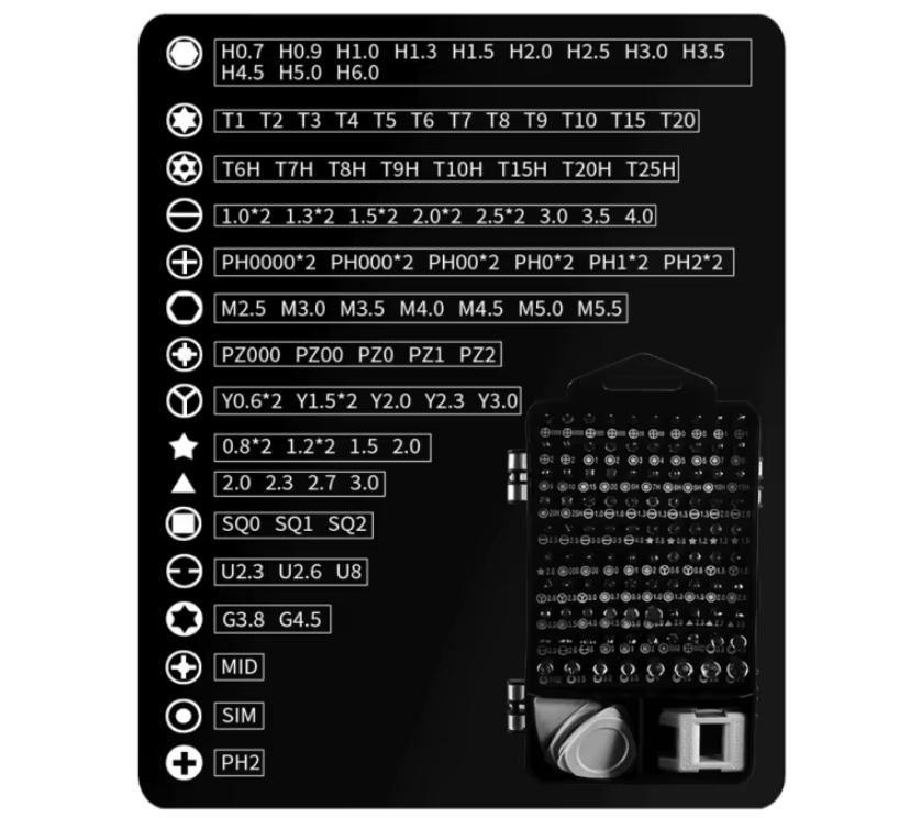 Kit de Réparation Précision 115 en 1