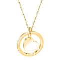 Collier Cœur en Cercle Doré