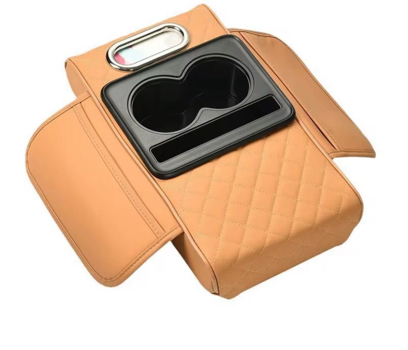 Accoudoir Central Universel avec Porte-Gobelets – Simili Cuir
