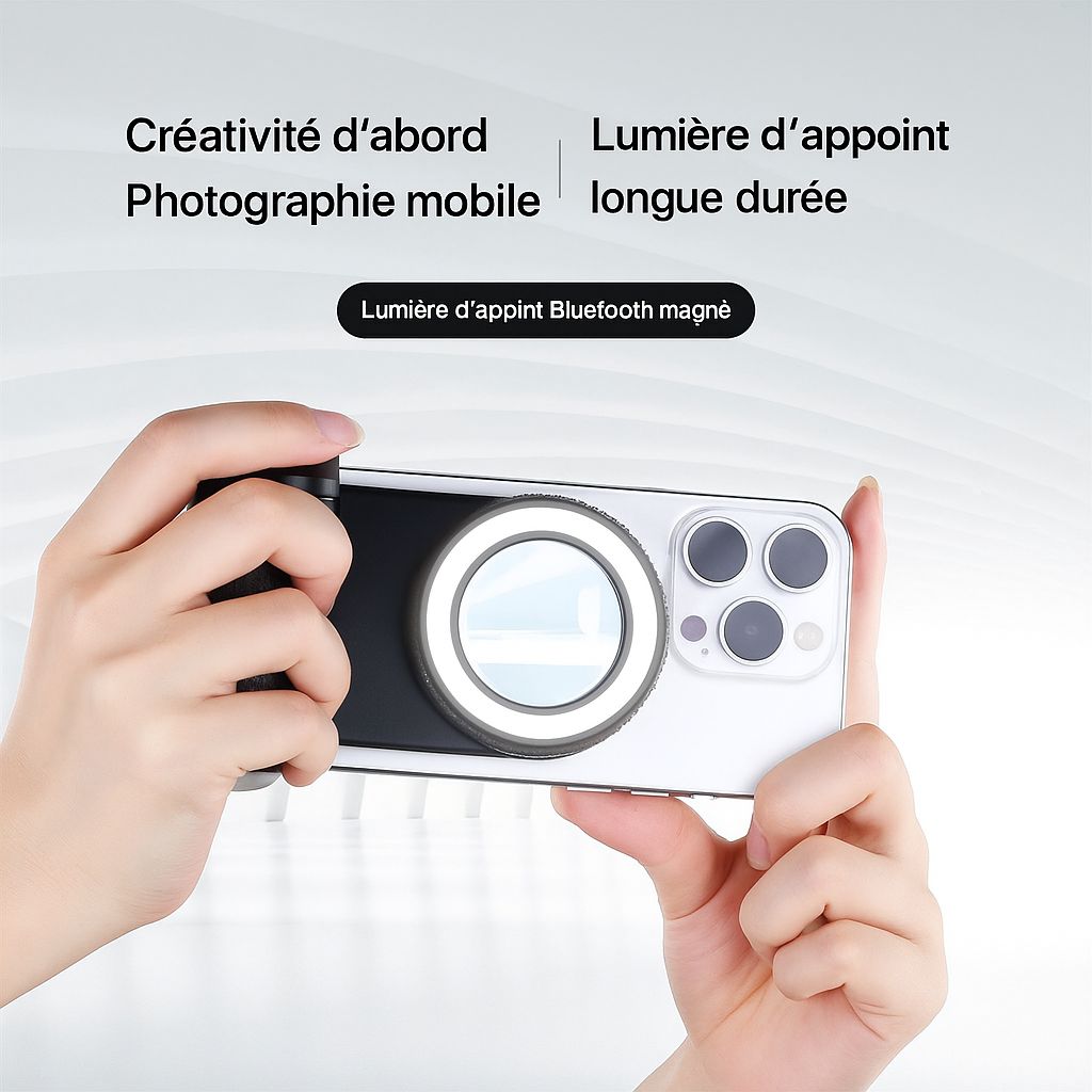 Poignée magnétique avec lumière LED – Expérience DSLR