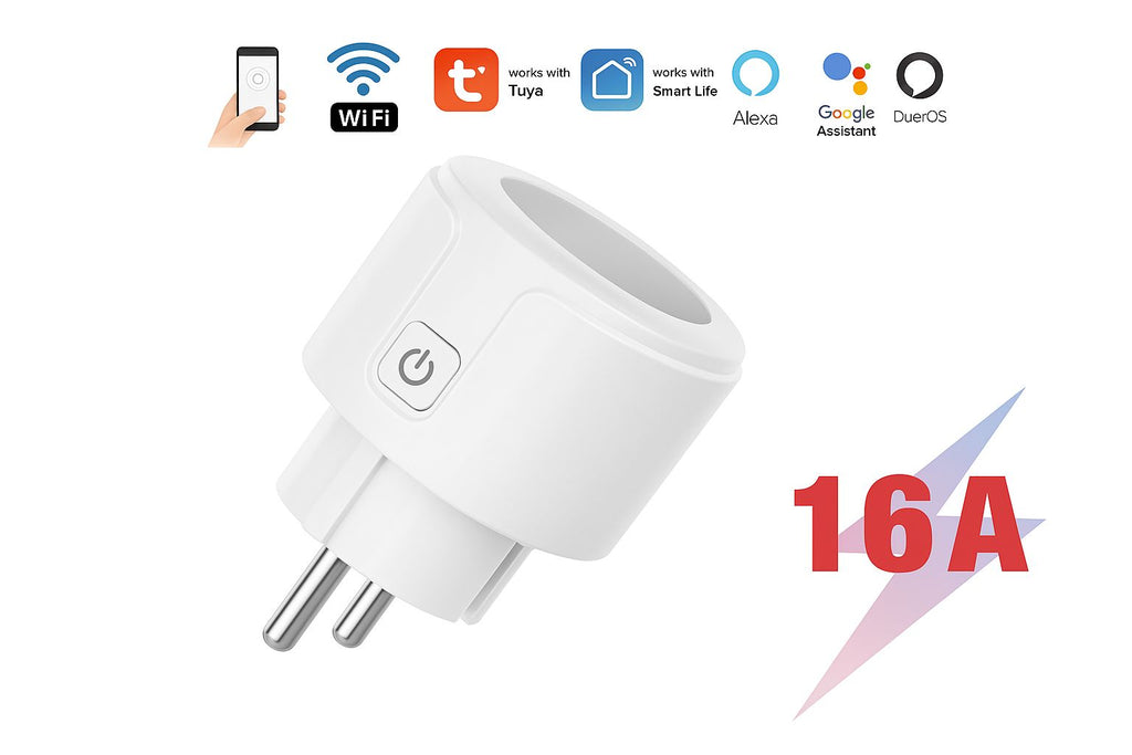 Prise Connectée WiFi 16A – Compatible Alexa & Google ( 1OPCS )
