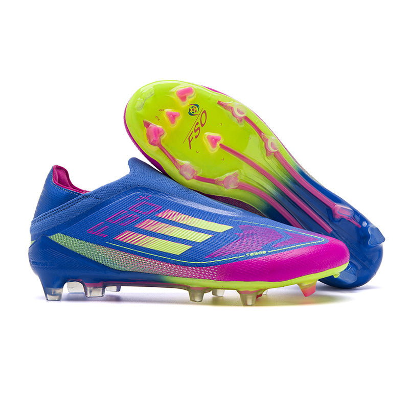 Chaussures de Football Professionnelles F50 – Édition Multicolore Fluorescente