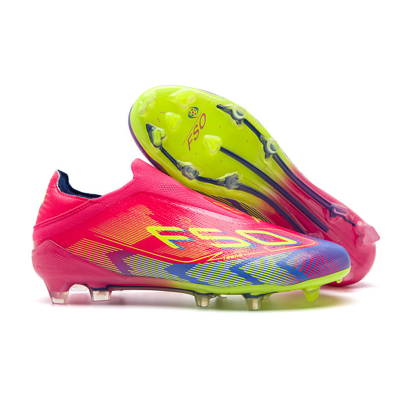 Chaussures de Football Professionnelles F50 – Édition Multicolore Fluorescente