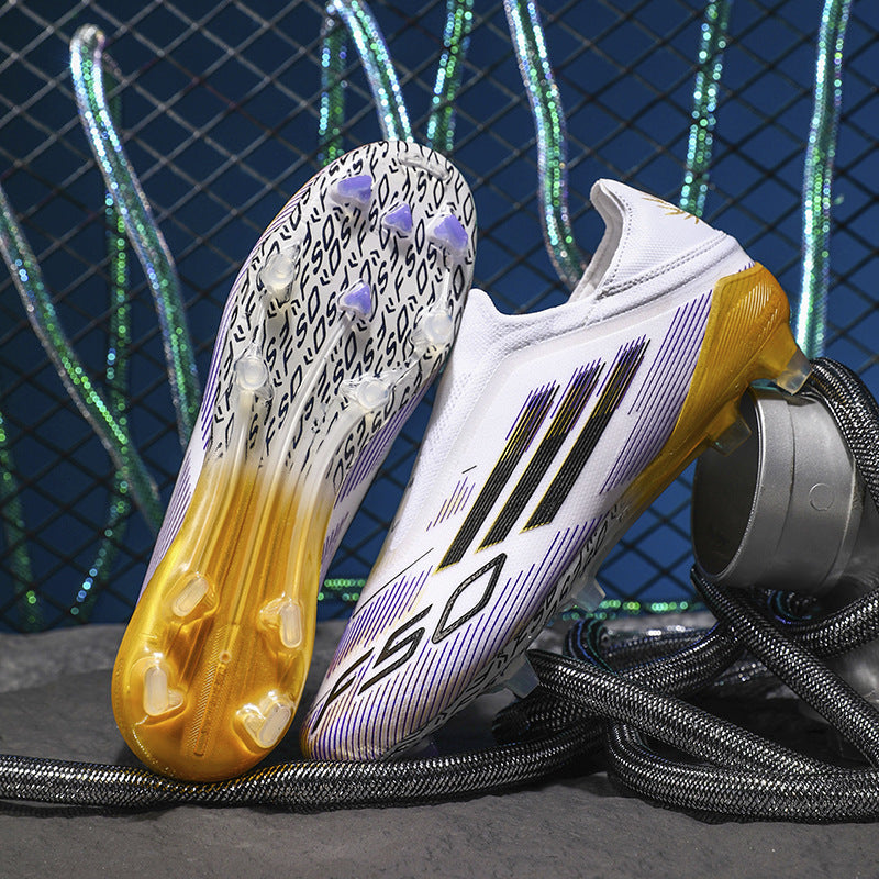 Chaussures de Football Professionnelles F50 – Édition Multicolore Fluorescente