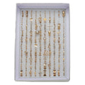 Lot de 45 bagues en acier inoxydable