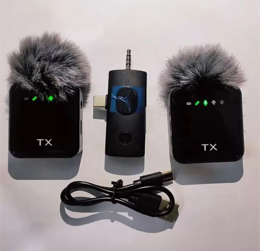 Microphone sans fil double – Kit complet avec poignée ergonomique