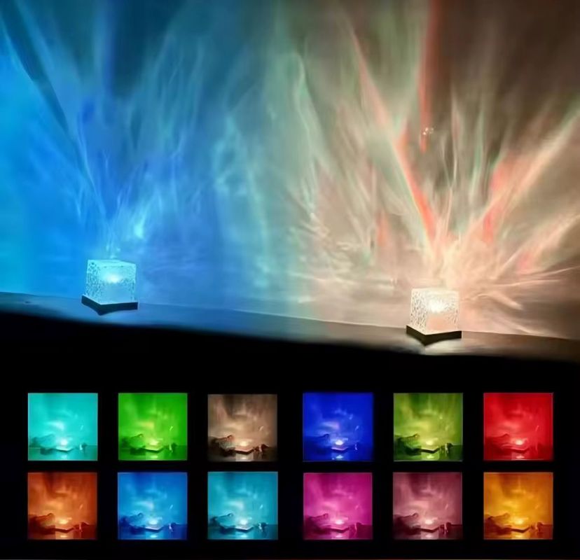 Lampe Cube LED Cristal