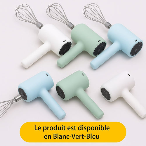 Batteur Électrique Rechargeable - Affichage Tactile & Port USB