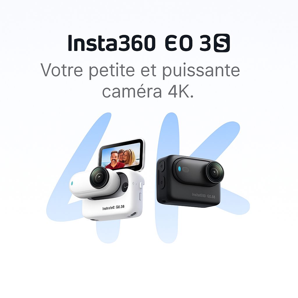 Caméra Ultra-Compacte Insta360 GO 3S (128G)
