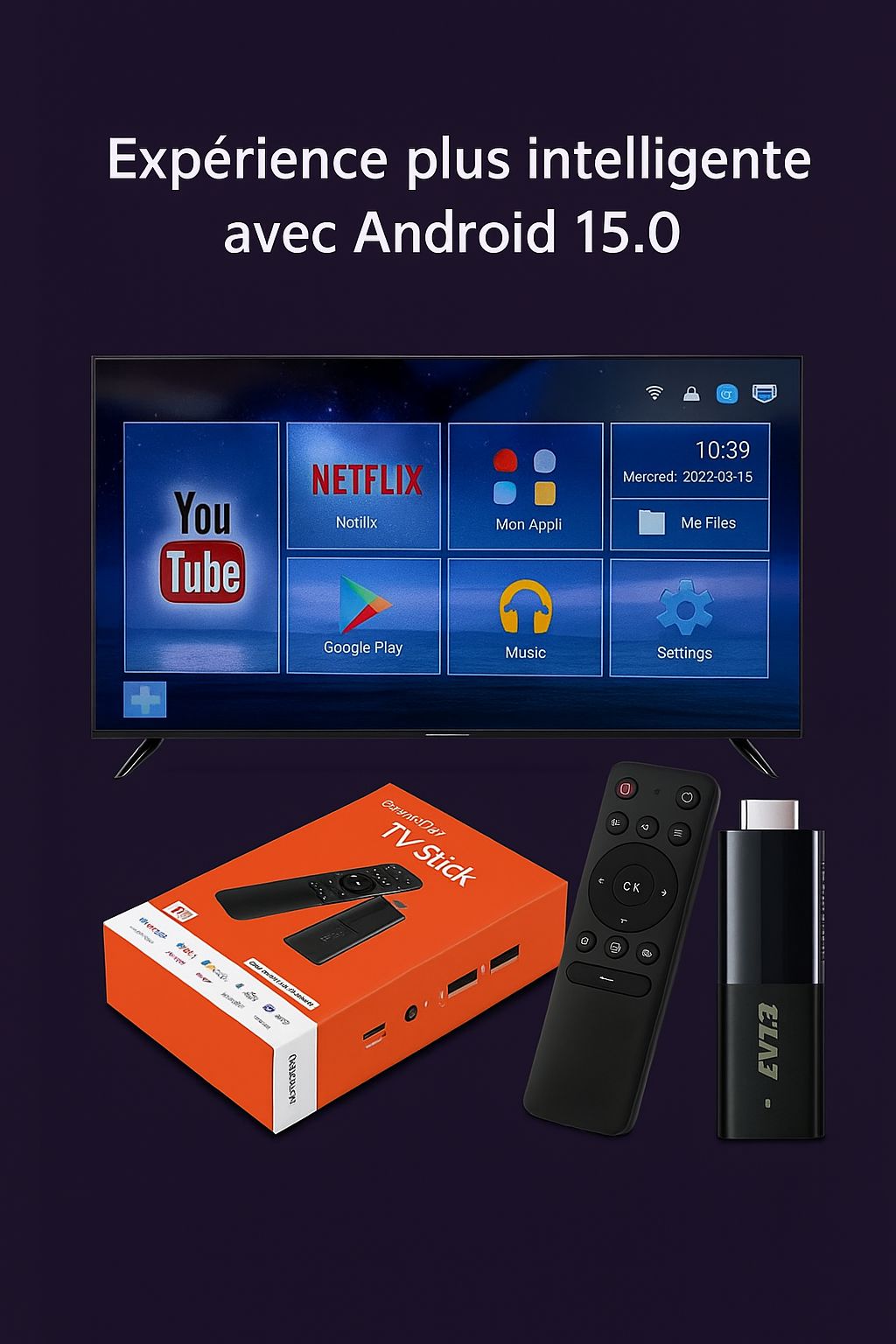 TV Stick Android 4K – Transformez Votre Télé en Smart TV