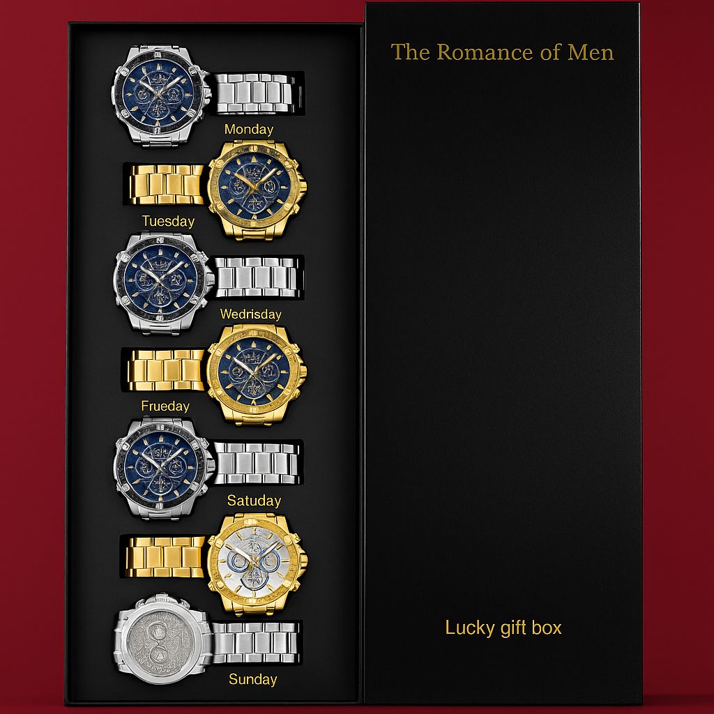 Coffret Cadeau 7 Montres Homme