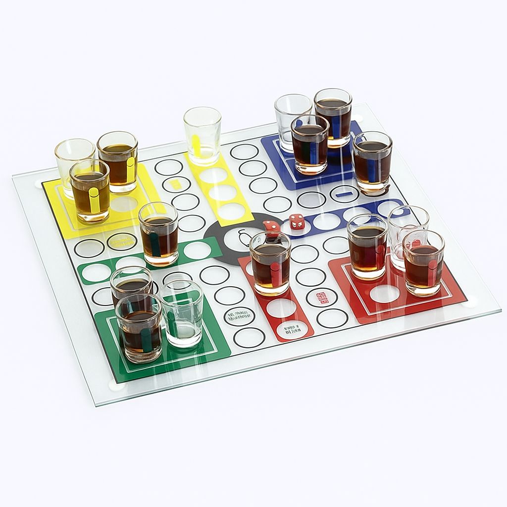 Jeu de société Ludo à shots