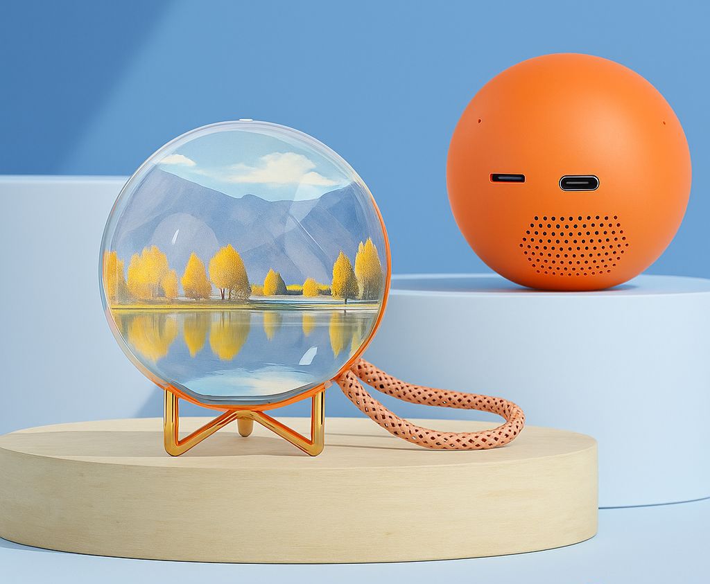 Lecteur vidéo en forme de boule de cristal – Affichage 3D avec son intégré