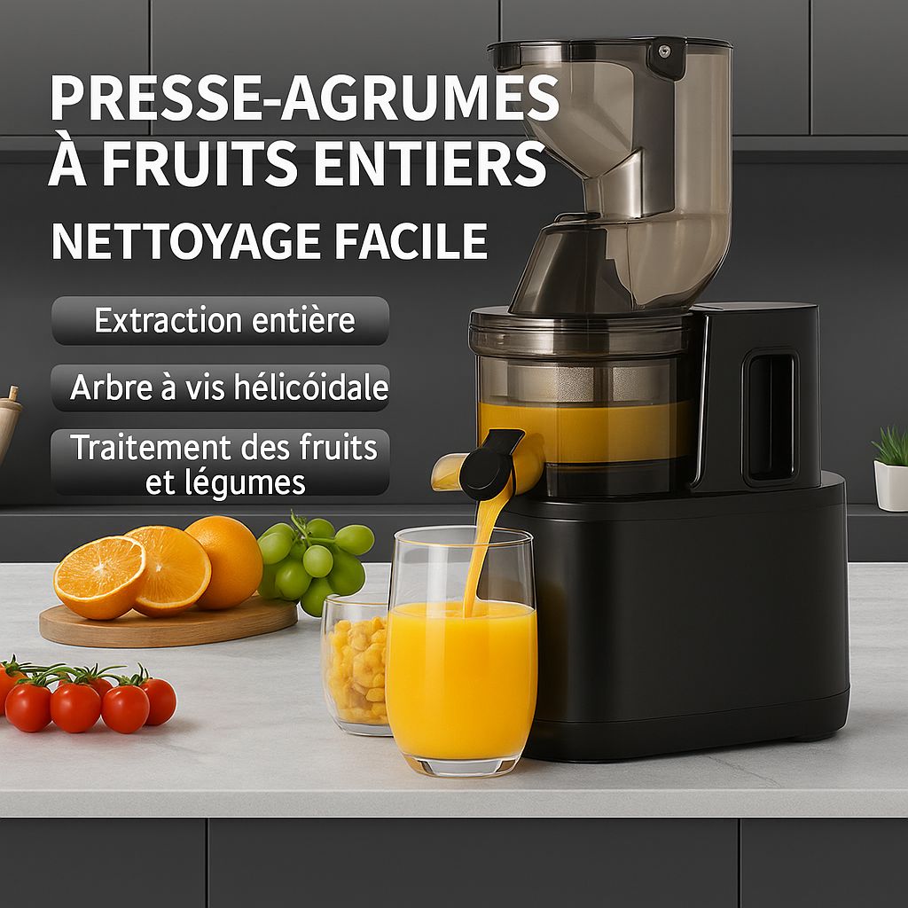 Extracteur de Jus Multifonction – Pression Douce & Silencieuse
