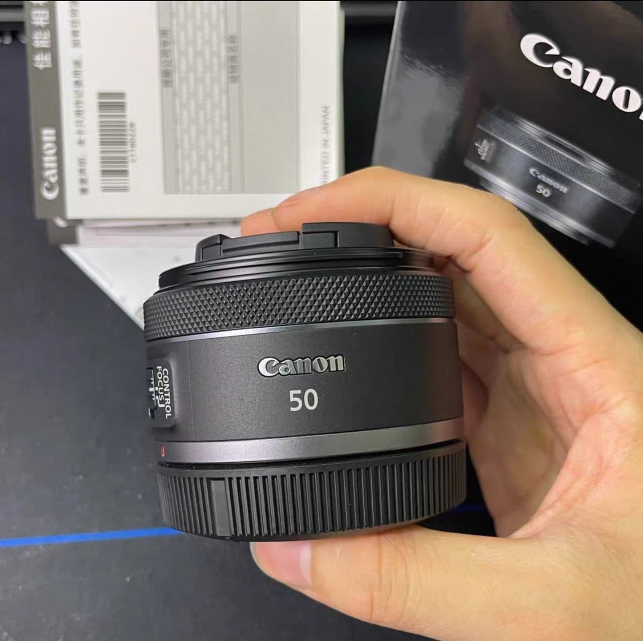 Objectif Canon RF 50mm f/1.8 STM – Occasion  Comme Neuf